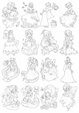 Princess Coloring Pages (19)