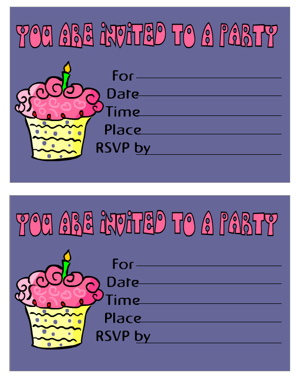 Printable Birthday Invitations (1) - Coloringkids.org