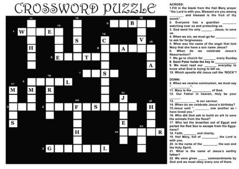 Printable Crossword Puzzles (5)