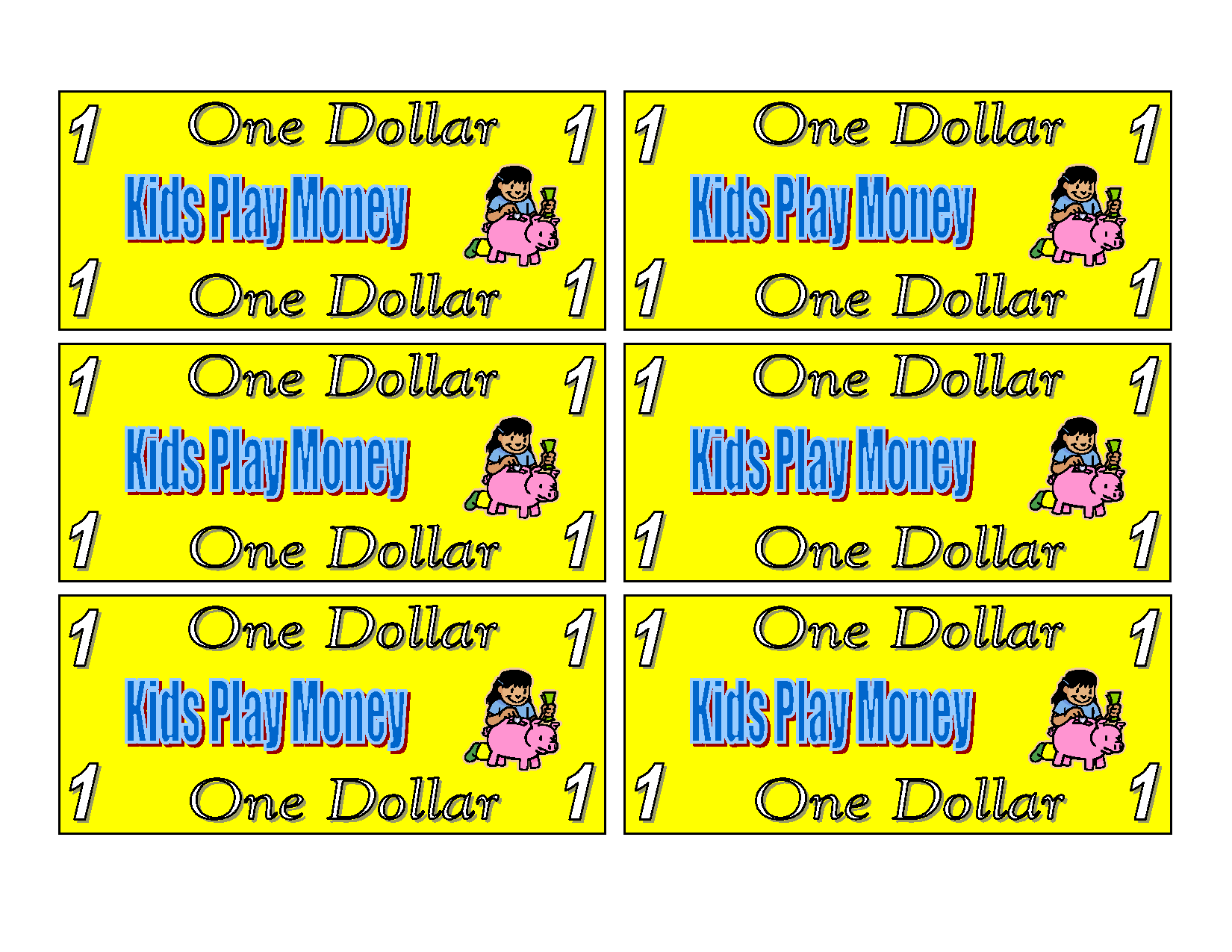 Printable Play Money 14 Coloringkids