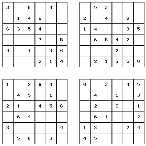 Printable Sudoku Puzzles (1)
