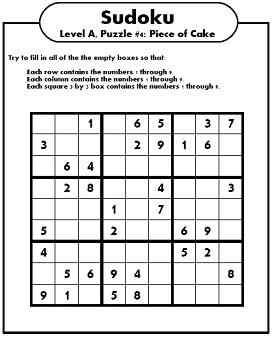 Printable Sudoku Puzzles (4)