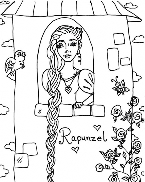 Rapunzel Coloring Pages (8)