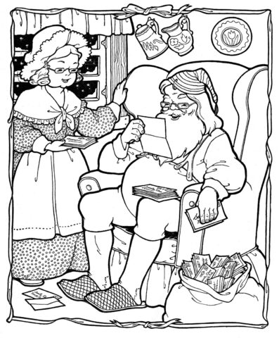 Santa Coloring Pages (26)