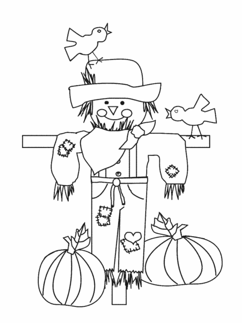 Scarecrow-Coloring-Pages halloween