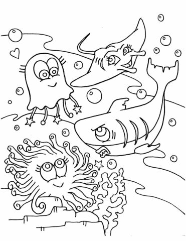 Shark Coloring Pages (2)