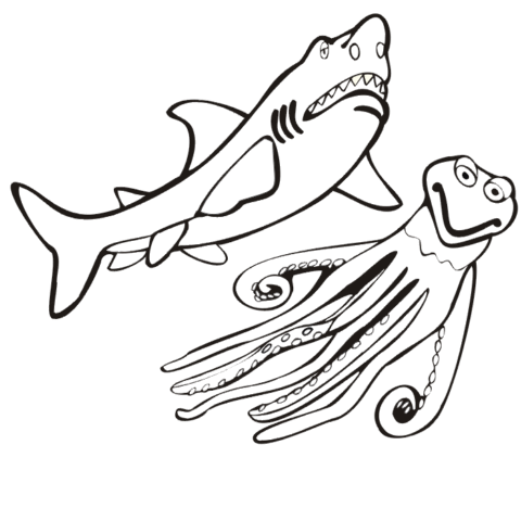 Shark Coloring Pages (9)