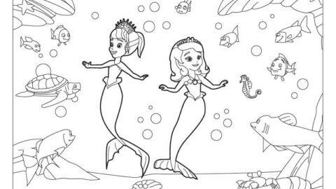 Sofia the First Coloring Pages |