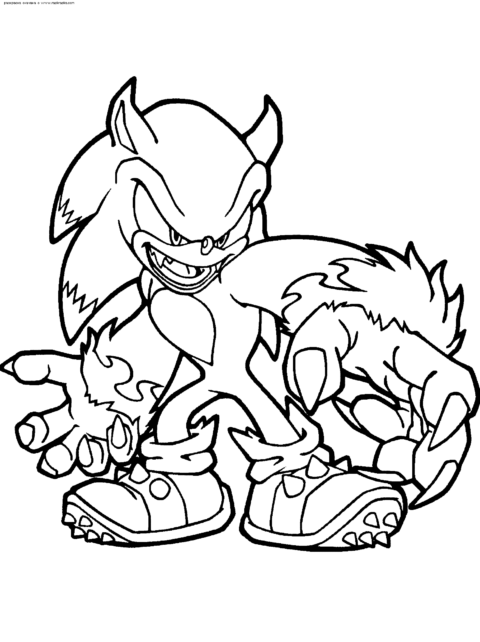 Sonic Coloring Pages (3)