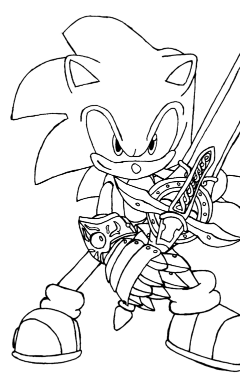 Sonic Coloring Pages (5)