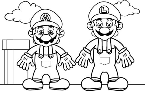 Super Mario Coloring Pages (1)