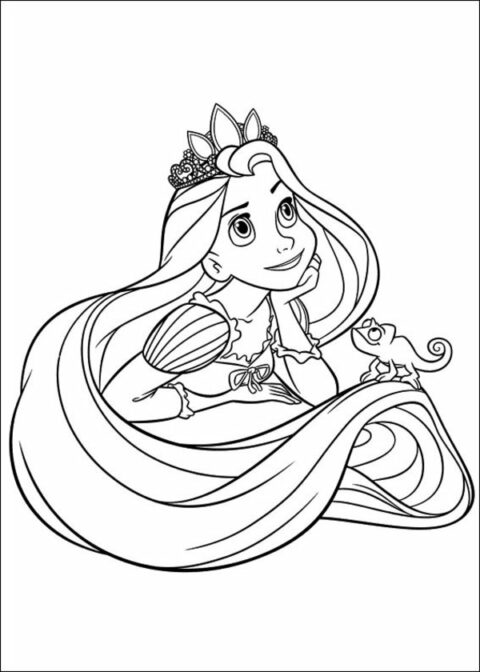 Tangled Coloring Pages (12)
