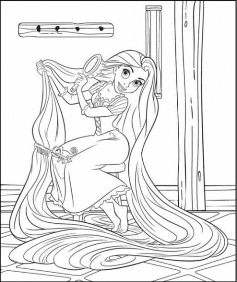 Tangled Coloring Pages (13)