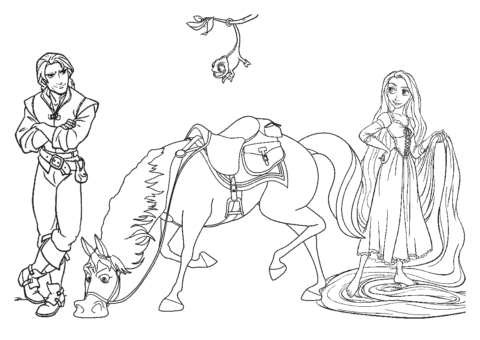 Tangled Coloring Pages (2)