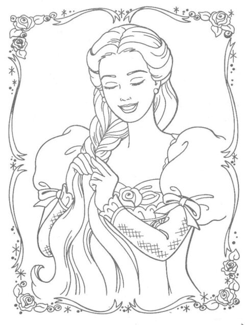 Tangled Coloring Pages (8)