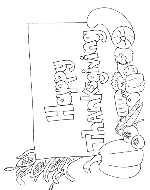 Thanksgiving and Fall Coloring Pages