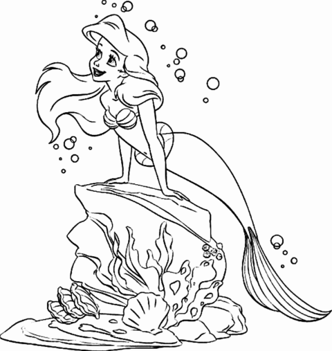 The Little Mermaid Coloring Pages (1)