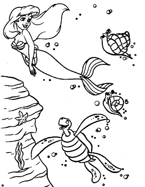 The Little Mermaid Coloring Pages (2)