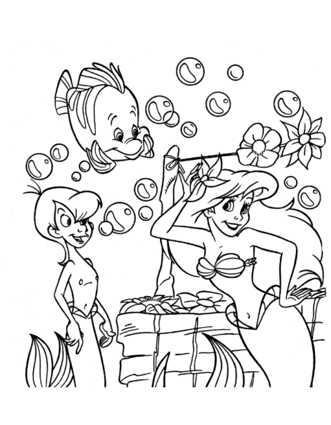The Little Mermaid Coloring Pages (3)
