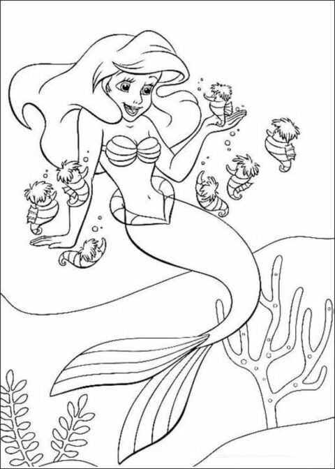 The Little Mermaid Coloring Pages (3)