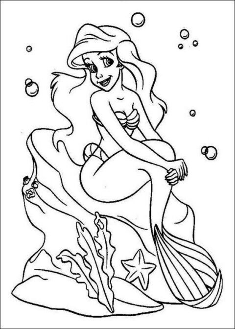 The-Little-Mermaid-Coloring-Pages