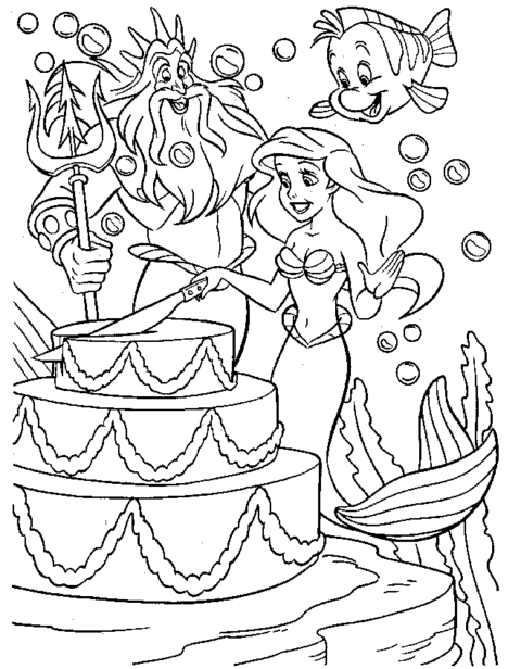 The Little Mermaid Coloring Pages (5)