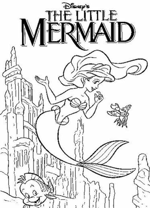 The Little Mermaid Coloring Pages (6)