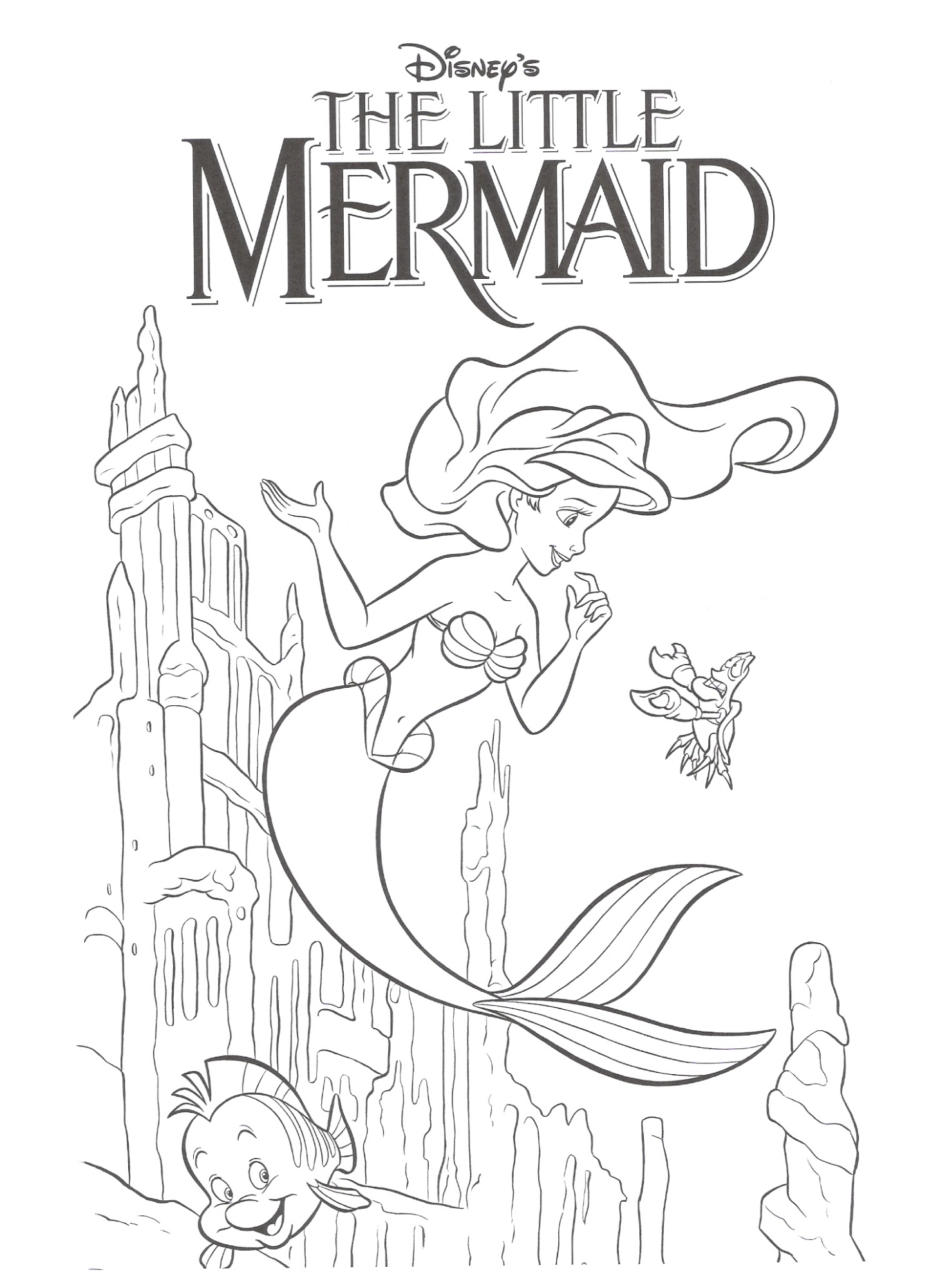 The-Little-Mermaid-Coloring-Pages9 - Coloringkids.org