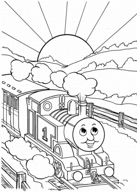 Thomas the Tank Engine Coloring Pages (14)