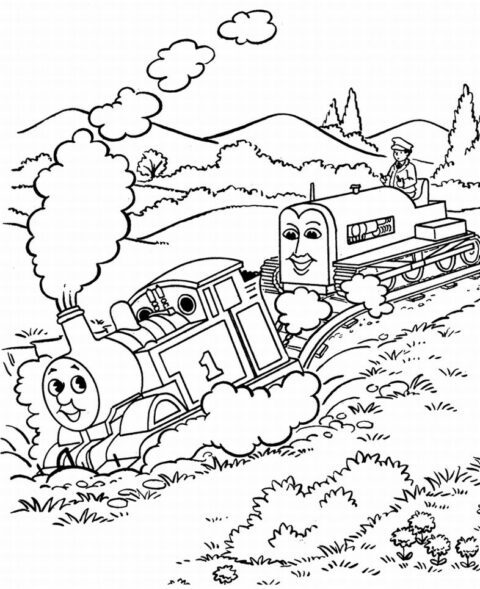 Thomas the Tank Engine Coloring Pages (6)
