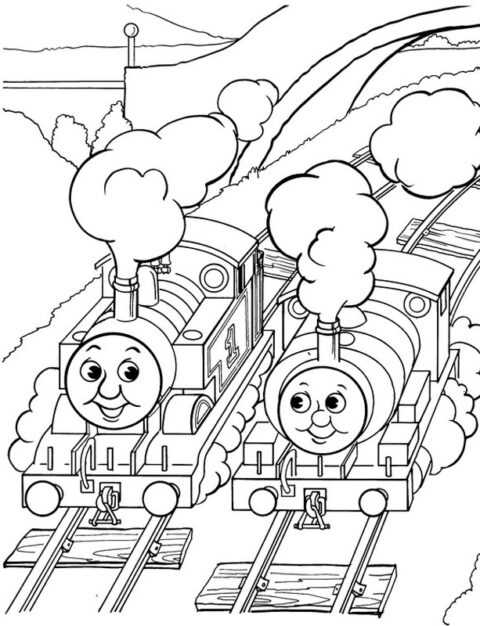 Thomas the Tank Engine Coloring Pages (9)