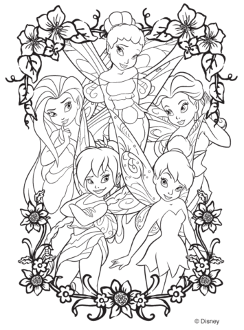 TinkerBell Coloring Pages (8)